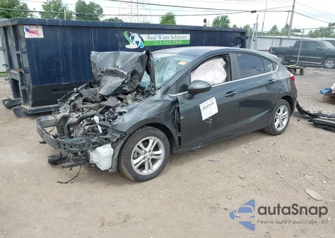 2018 Chevrolet Cruze Lt Auto из США, поврежденный, VIN 3G1BE6SM7JS597499